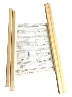 Creative Circle Stretch N Stitch Bars 16x20 Craft Kit 4 Bars DIY Embroidery Fram